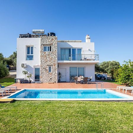 Dimitra Apartment With Private Pool And Sea View -The Ground Floor Of A Two Storey Building Daratsos Екстер'єр фото